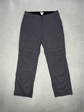 L.L. Bean Women’s Convertible Zip Off Hiking Pants Size 12 Gray Outdoor